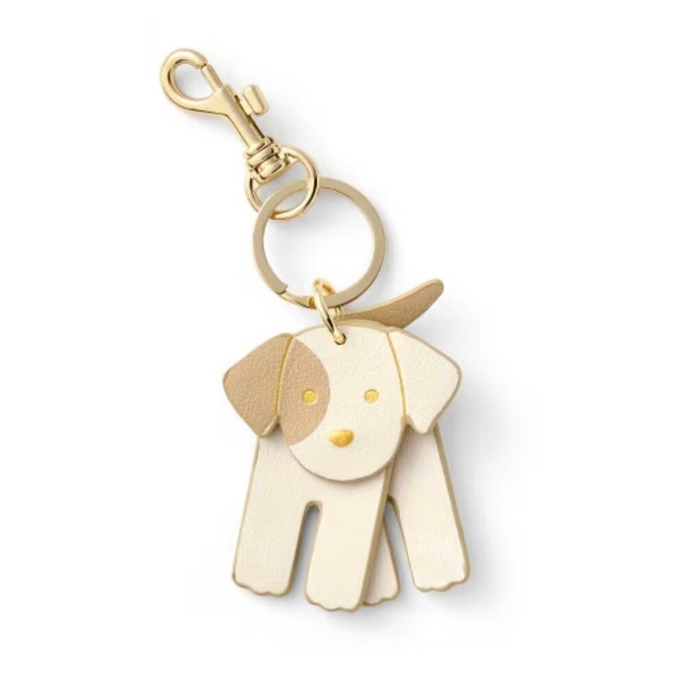 Cuddle Collab Cream Puppy Keychain - NIP